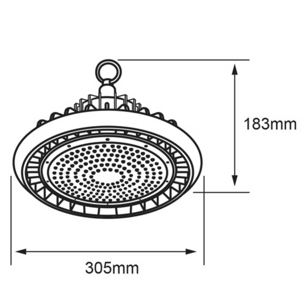 LÁMPARA LED HIGH BAY TECNOLITE SECUNDA III 200W LUZ DE DÍA IP65 LED INTEGRADO