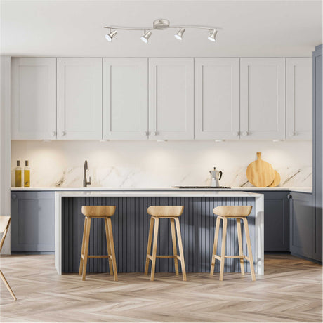 LUMINARIO REGLETA LED 4 LUCES DE 3W SATINADO JUMILLA ***HAE 2024***