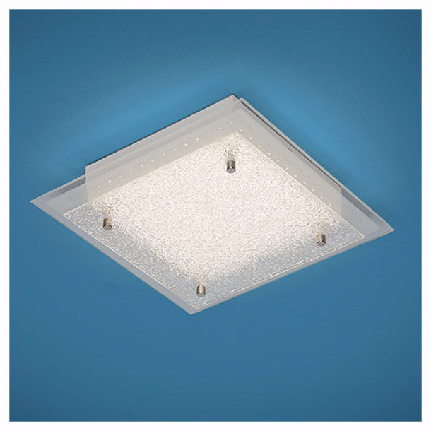 LUM PARED/TECHO LED CUADRADO CHICO 9.7W CRISTAL DIFUSO PRIOLA MCA EGLO ***HAE 2024***