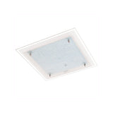 LUM PARED/TECHO LED CUADRADO GRANDE 16W CRISTAL DIFUSO PRIOLA MCA EGLO ***HAE 2023*** ***HAE 2024***