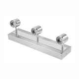 LUMINARIO REGLETA LED 3 LUCES DE 4W SATINADO PIERINO *** HA. LUMI ***