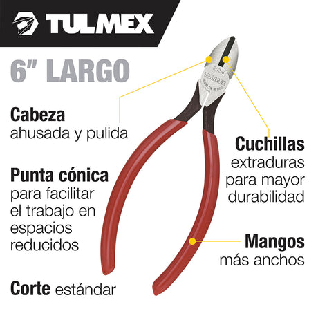 PINZA DE CORTE DIAGONAL 6" CLASICA TULMEX KLEIN TOOLS