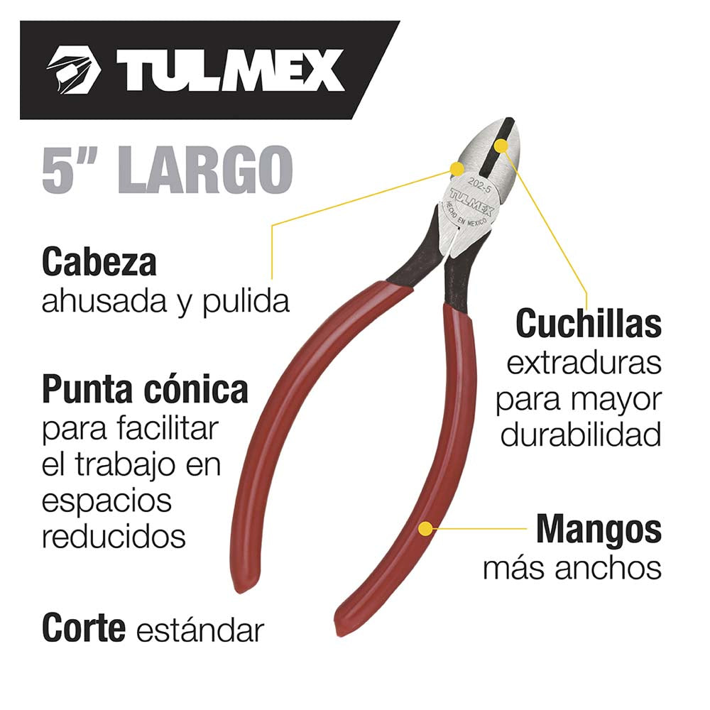 PINZAS DE CORTE DIAGONAL KLEIN TOOLS 5" DE LARGO
