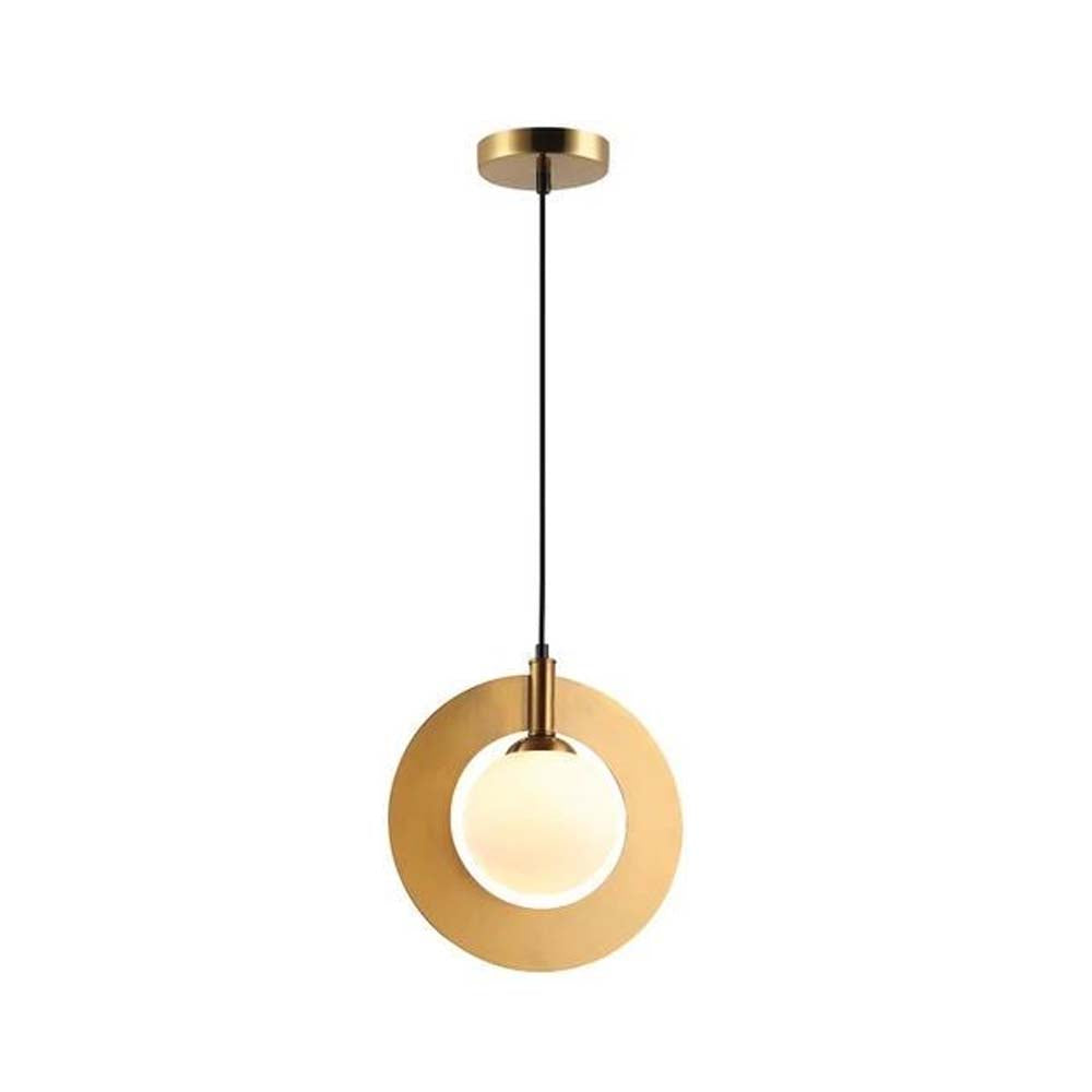 LUMINARIA LED COLGANTE CRISTAL OPALINO/ANTIQUE 5 W LUNA *** HA. LUMI ***