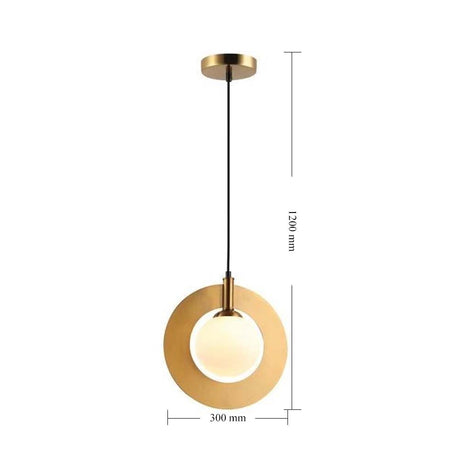 LUMINARIA LED COLGANTE CRISTAL OPALINO/ANTIQUE 5 W LUNA *** HA. LUMI ***