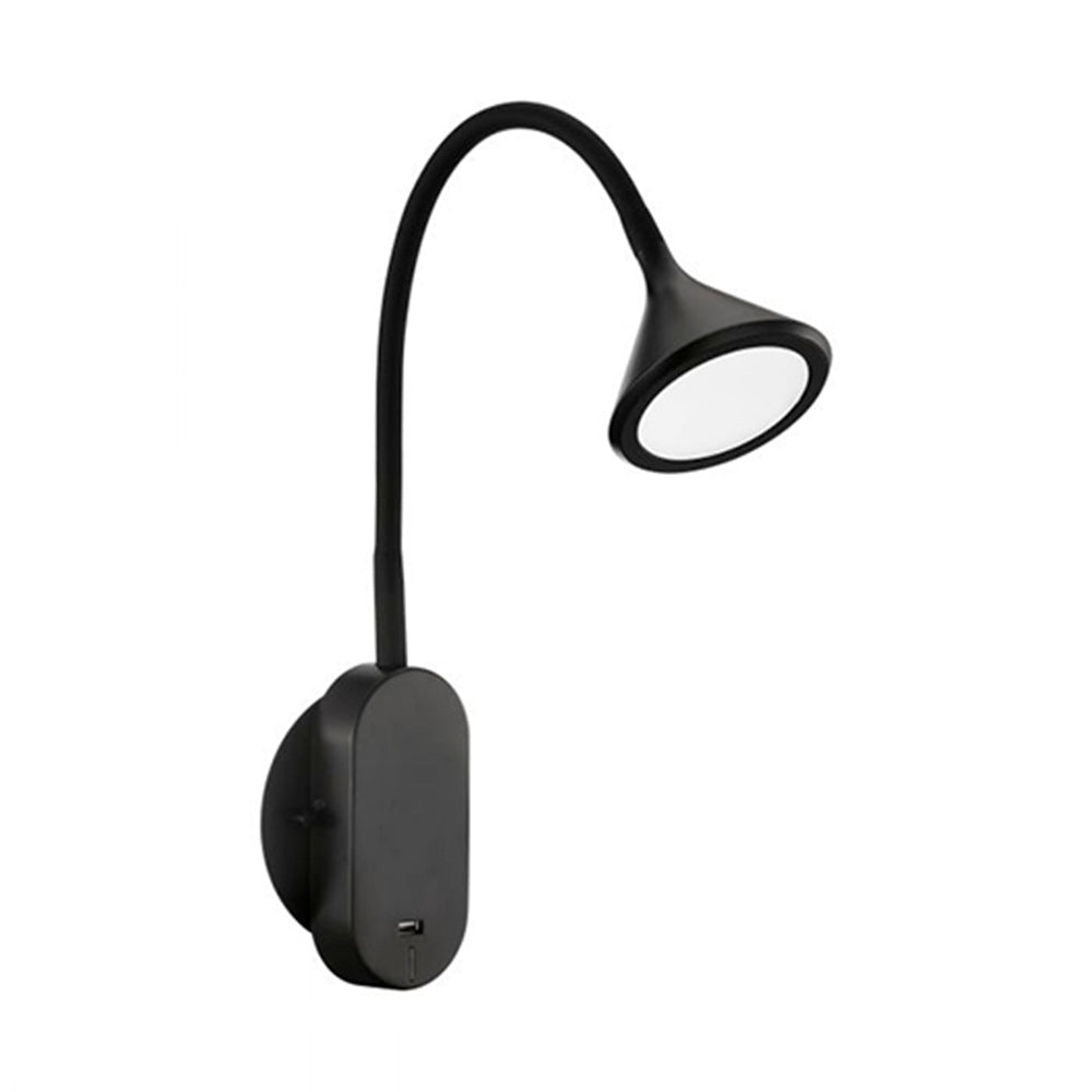 LUZ DE PARED ORMOND NEGRO LED 5.2W 3000K IP20 EGLO ***HAE 2024***