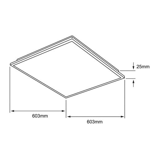 PANEL LED BACKLIGHT EMPOTRADO BLANCO 60X60 ATENUEABLE 20W TECNOLITE
