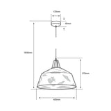 COLGANTE DE ACRÍLICO TECNOLITE TIAN BASE E27 CAFÉ ***HAE 2024***