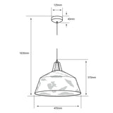 COLGANTE DE ACRÍLICO TECNOLITE TIAN BASE E27 TRANSPARENTE ***TECNOLITE HAE***
