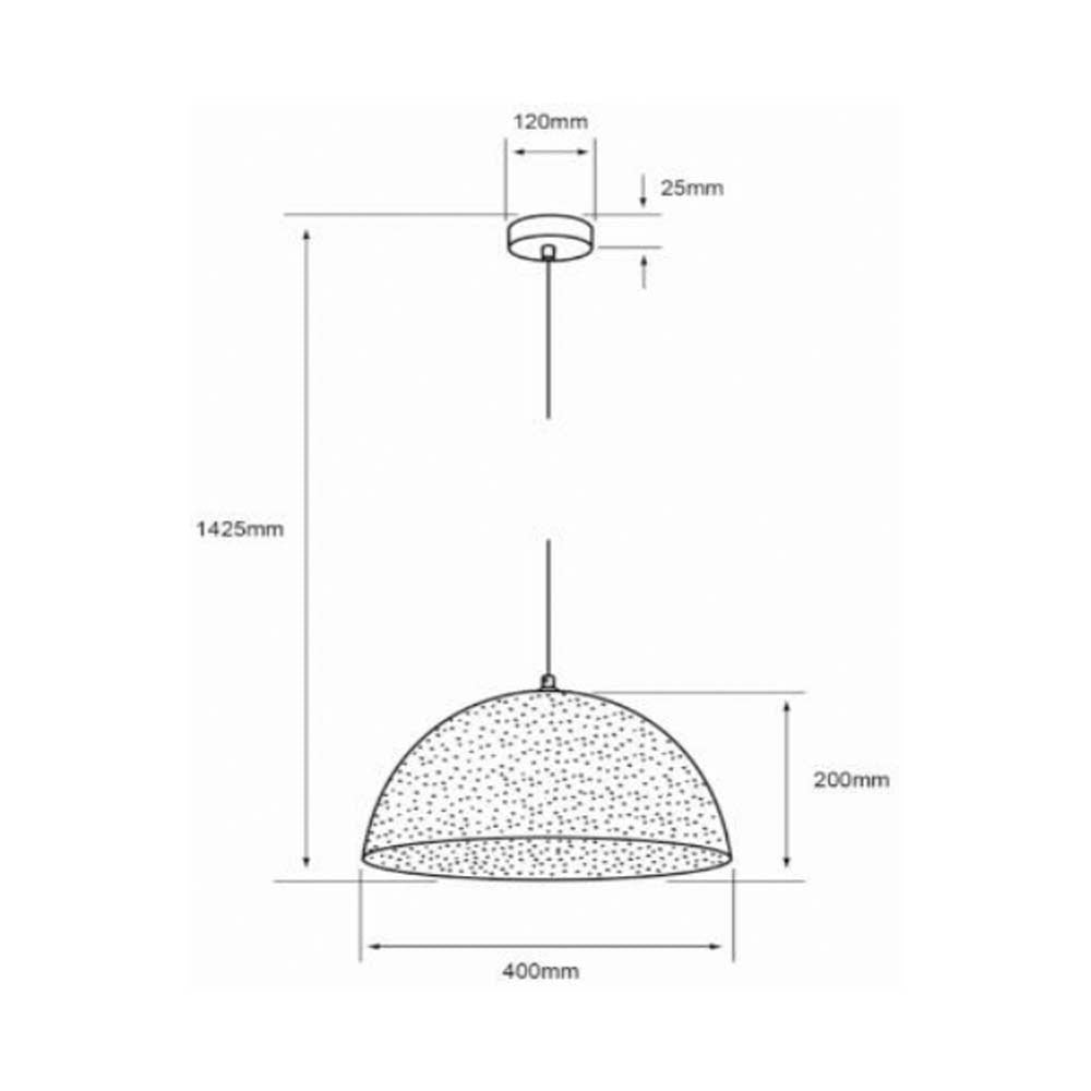INTERIOR SUSPPENDIDOS S/L 100-240V E27 BLANCO ***TECNOLITE HAE***