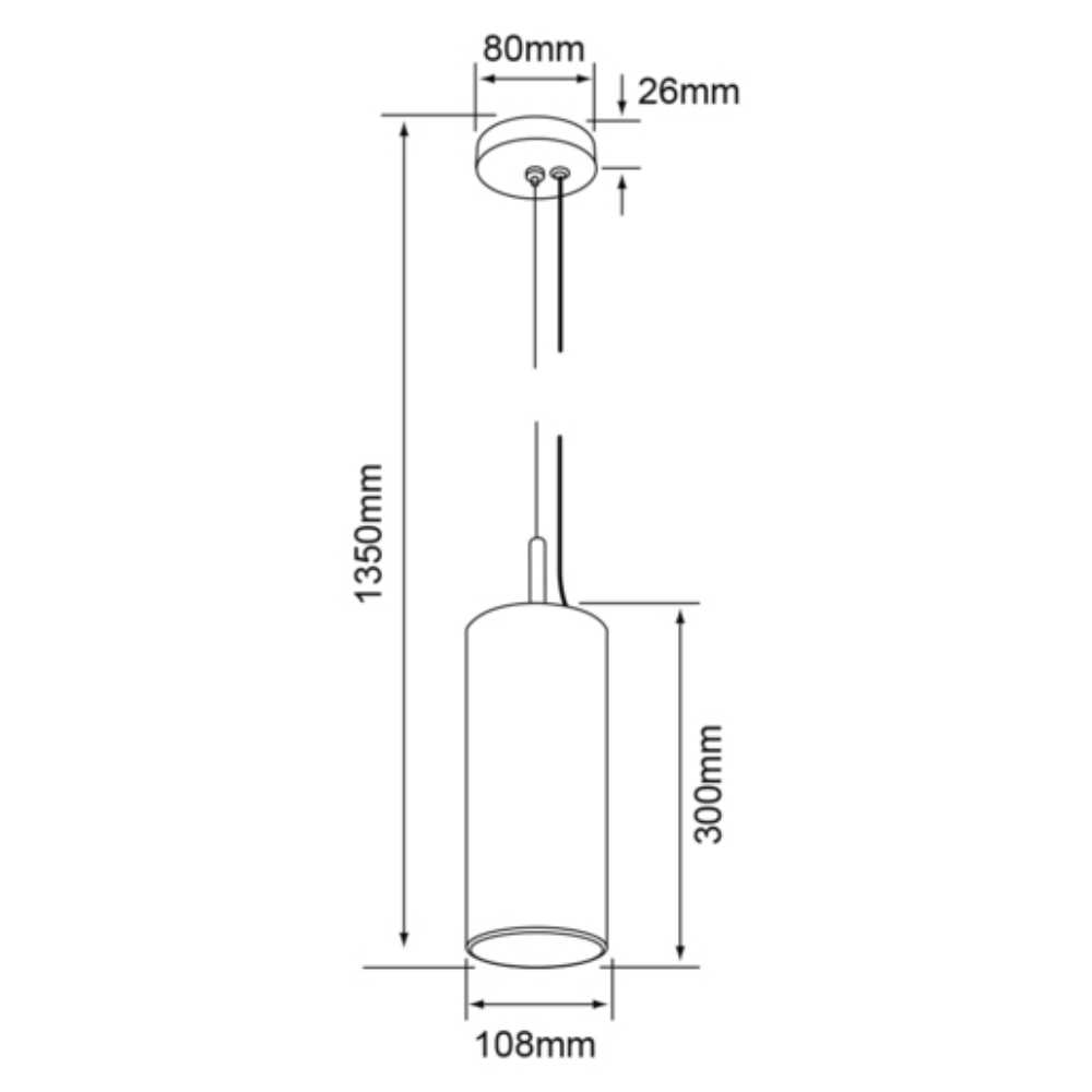 LÁMPARA DE INTERIOR PARA SUSPENDER AUVA III TECNOLITE BASE E27 BLANCO