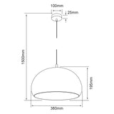 LÁMPARA DE INTERIOR TECNOLITE AGORA II PARA SUSPENDER BASE E27