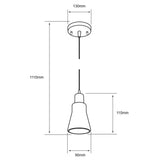 COLGANTE DE CRISTAL LVIV TECNOLITE 1.11 METROS DE ALTURA POTENCIA MÁXIMA 60W BASE E27 NO INCLUYE FOCO ***TECNOLITE HAE***