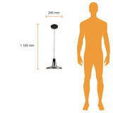 COLGANTE DE CRISTAL LVIV III TECNOLITE 1.10 METROS DE ALTURA POTENCIA MÁXIMA 60W BASE E27 NO INCLUYE FOCO ***TECNOLITE HAE***