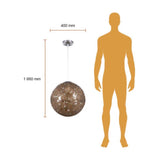 LÁMPARA DE INTERIOR TECNOLITE KEID PARA SUSPENDER BASE E27 ***TECNOLITE HAE***