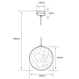 LÁMPARA DE INTERIOR TECNOLITE KEID PARA SUSPENDER BASE E27 *** HAE ***