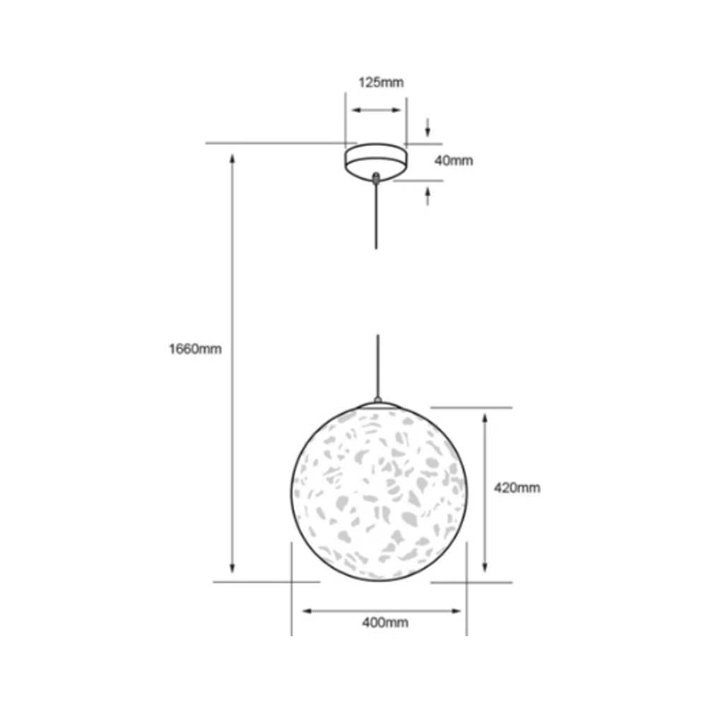 LÁMPARA DE INTERIOR TECNOLITE KEID PARA SUSPENDER BASE E27 ***TECNOLITE HAE***