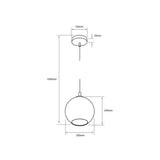 COLGANTE DE CRISTAL TECNOLITE SELENE II 1.5M DE ALTURA 60W BASE E27 NO INCLUYE FOCO ***TECNOLITE HAE***
