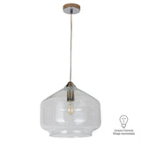 LUMINARIO DE CRISTAL INTERIOR COLGANTE S/L 20W 100-240V E27 MCA. TECNOLITE *** EXHIBIDO ***