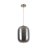 LUMINARIO COLGANTE DE CRISTAL HUMO P/INTERIOR S/L 20W 100-240V E27 ***TECNOLITE HAE***