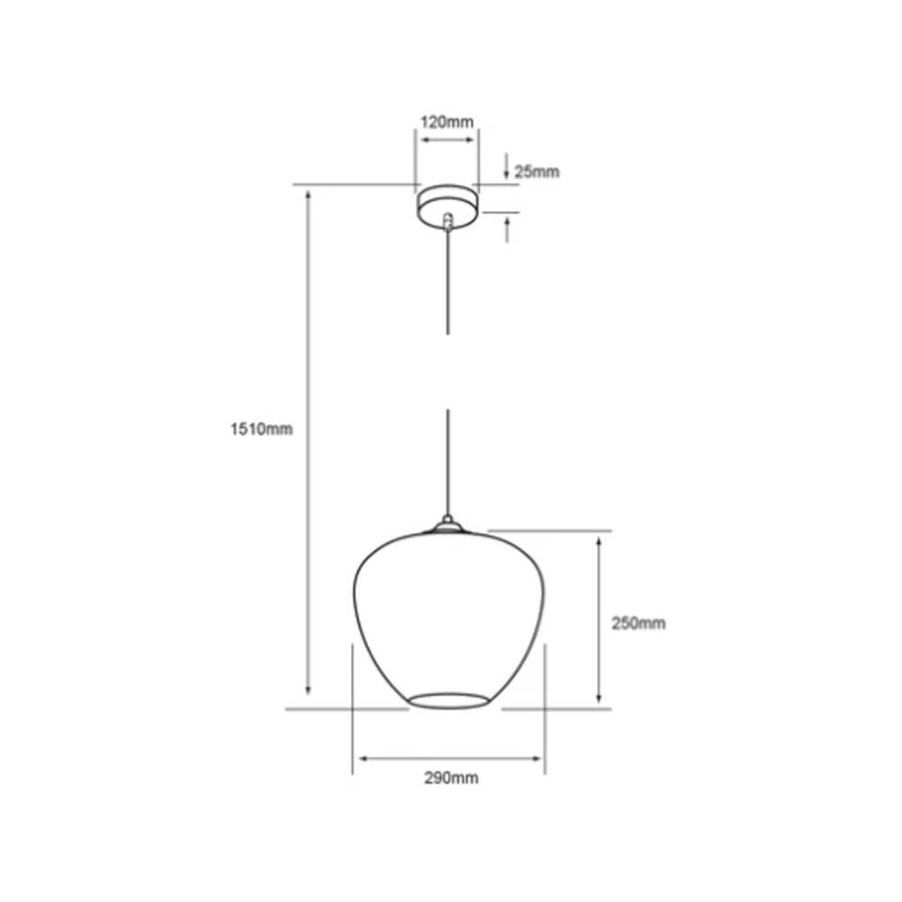 LÁMPARA DE INTERIOR TECNOLITE PRINCEPS PARA SUSPENDER 8.5W BASE E27 ***TECNOLITE HAE***
