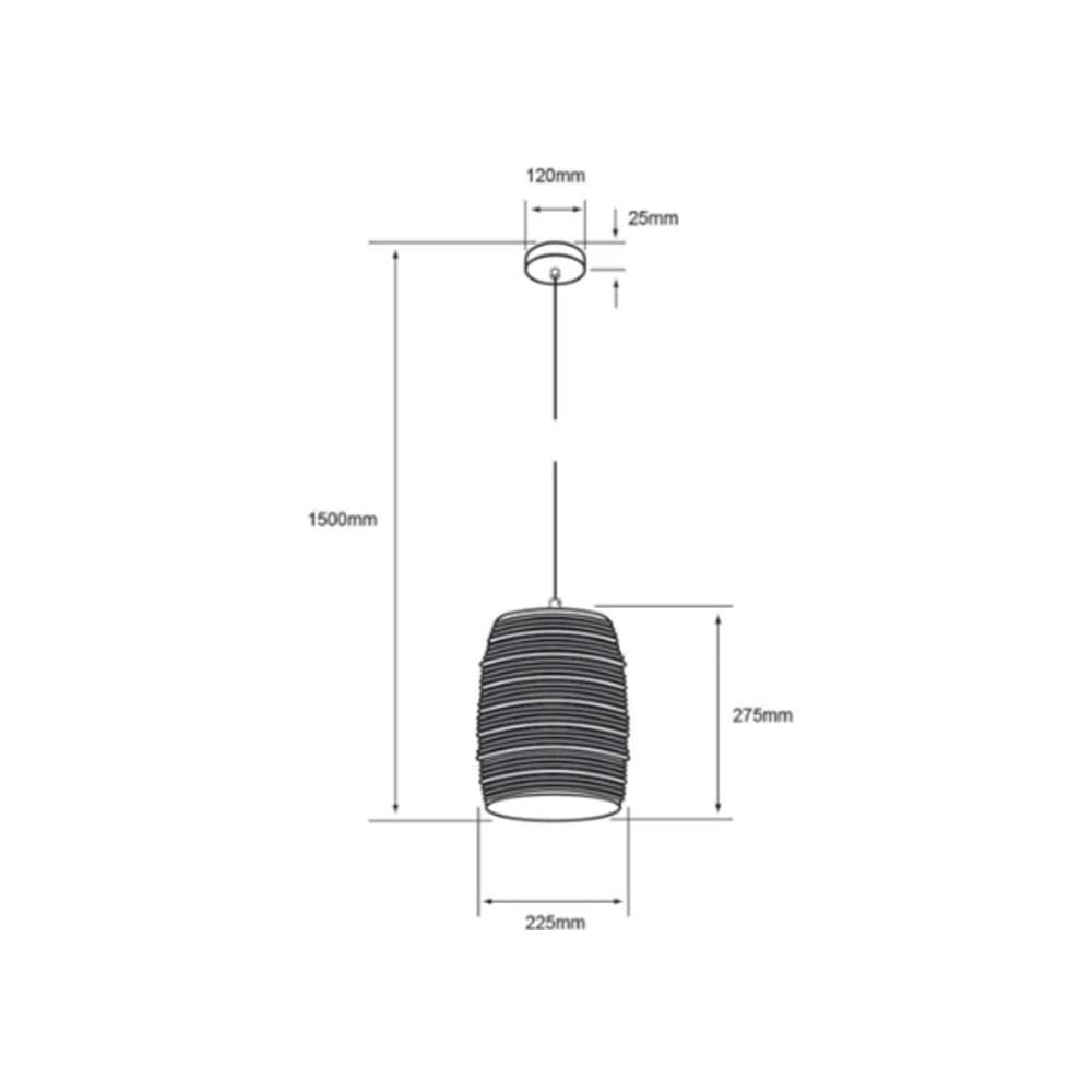 LÁMPARA DE INTERIOR TECNOLITE UNUK PARA SUSPENDER 8.5W BASE E27 ***TECNOLITE HAE***