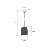 LÁMPARA DE INTERIOR TECNOLITE UNUK PARA SUSPENDER 8.5W BASE E27 ***TECNOLITE HAE***