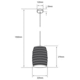 INTERIOR SUSPPENDIDOS S/L  100-240 VE27 COBRE ***TECNOLITE HAE***
