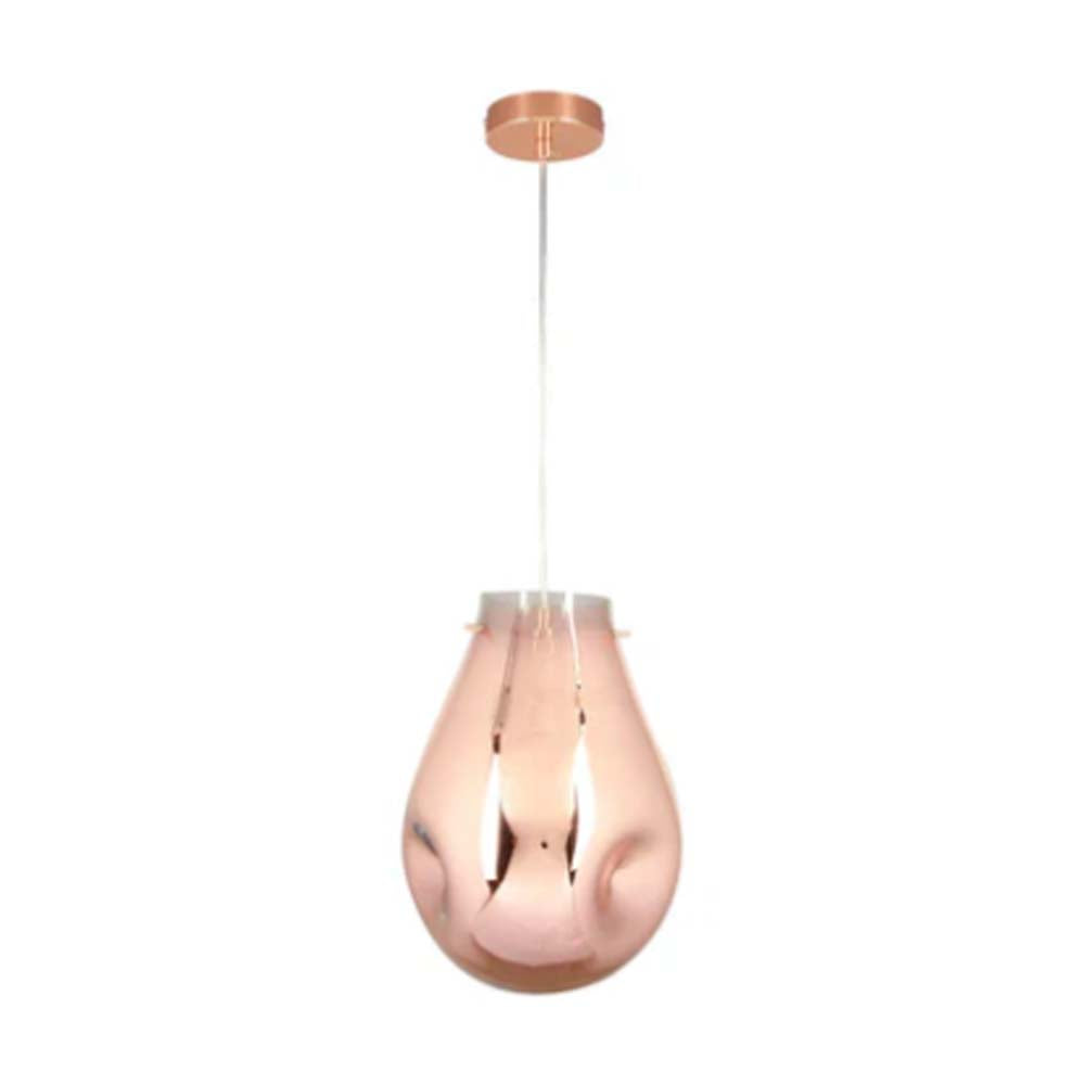LUMINARIO COLGANTE T/SARIN S/L 100-240V E27  CRISTAL COBRE TECNOLITE ***TECNOLITE HAE***