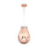 LUMINARIO COLGANTE T/SARIN S/L 100-240V E27  CRISTAL COBRE TECNOLITE ***TECNOLITE HAE***