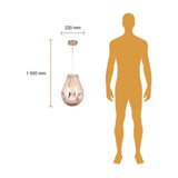 LUMINARIO COLGANTE T/SARIN S/L 100-240V E27  CRISTAL COBRE TECNOLITE ***TECNOLITE HAE***