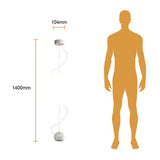 LAMPARA COLGANTE LED DE METAL 1.5M 20W LUZ CALIDA BRILLANTE IRC90 NO ATENUABLE