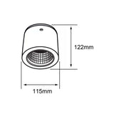 LÁMPARA DE INTERIOR LED ASHLESHA I TECNOLITE SPOT ATENUABLE 20W LUZ SUAVE CÁLIDA BLANCO ***TECNOLITE HAE***