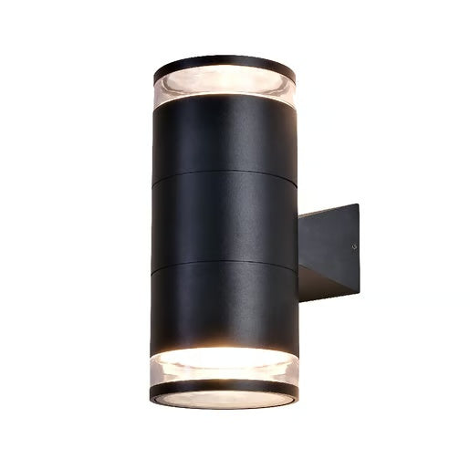 LUMINARIO EXT MURO LED 20W 30K NEGRO