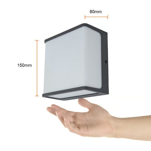 ARBOTANTE EXT MURO LED 20W30KGRIS 127V TECNOLITE