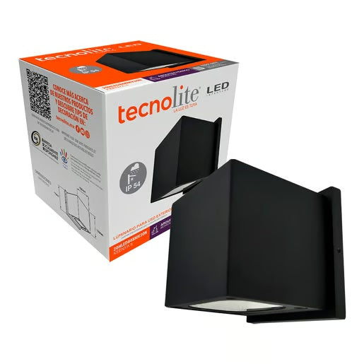 EXT MURO LED 20W30KNEGRO