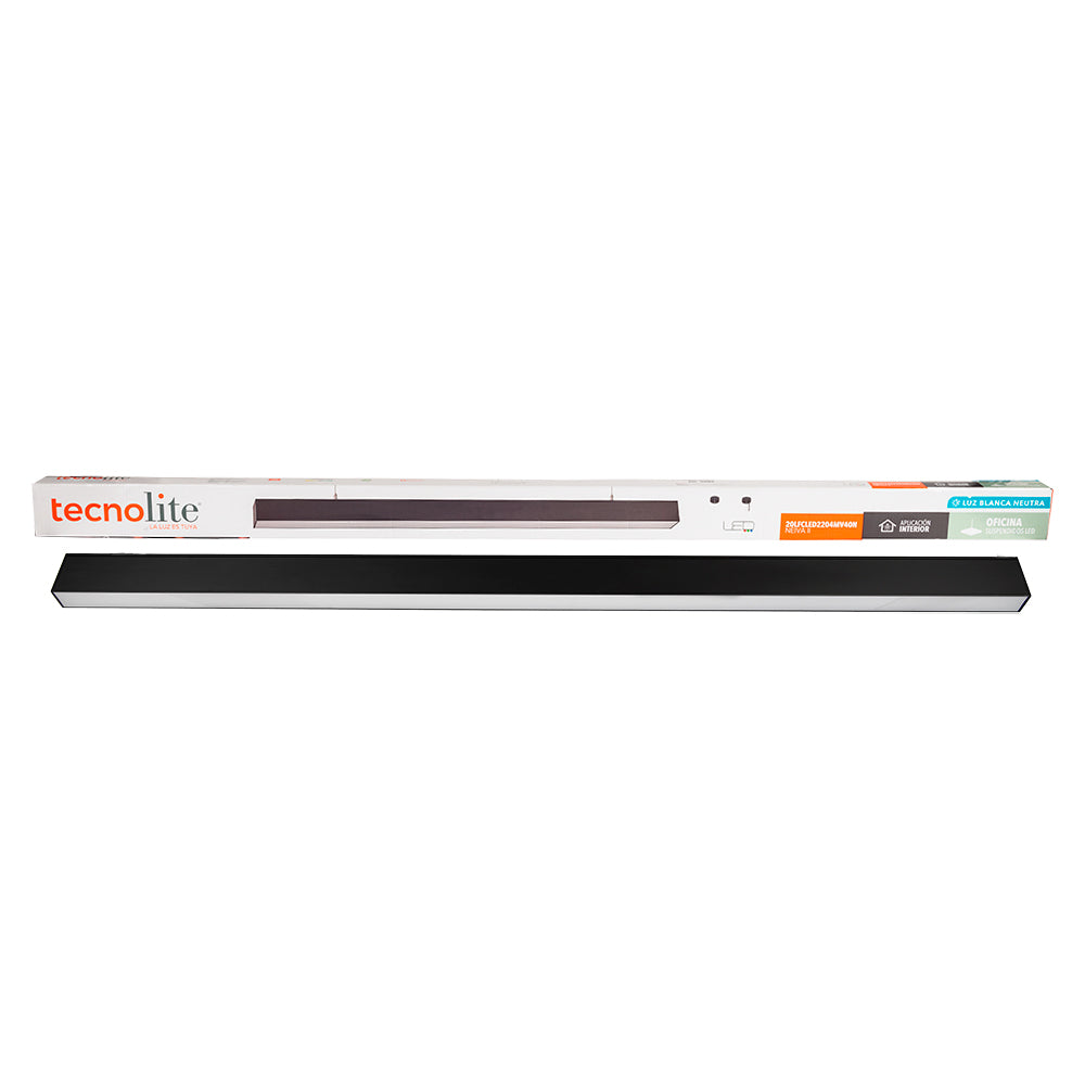 LÁMPARA DE INTERIOR LED NEIVA II TECNOLITE 20W LUZ BLANCA NEUTRA IRC80 LED INTEGRADO