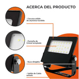 REFLECTOR EXT LED 20W 100-240V 1800LM 6500K NGR