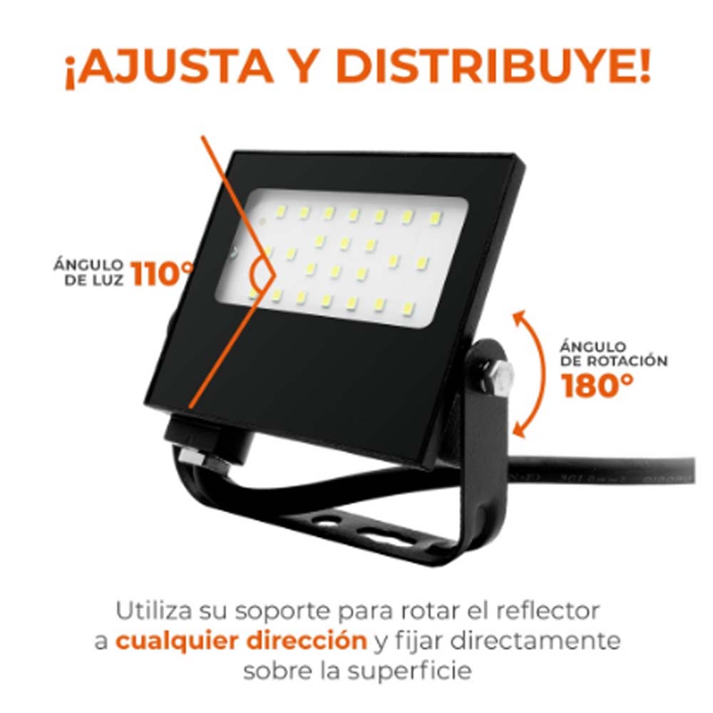 REFLECTOR EXT LED 20W 100-240V 1800LM 6500K NGR