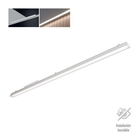 LÁMPARA DE EMPOTRABLE LED TECNOLITE HYGIEA 20W LUZ BLANCA NEUTRA INSTALACIÓN INVISIBLE