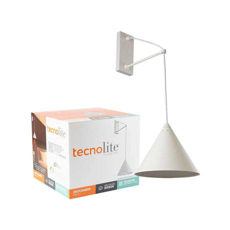 LÁMPARA DE INTERIOR TECNOLITE OKUL I PARA SOBREPONER EN MURO BASE E27 ***TECNOLITE HAE***