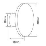 LÁMPARA DE INTERIOR LED JUXTA III TECNOLITE PARA SOBREPONER 20W LUZ SUAVE CÁLIDA *** EXHIBIDO ***