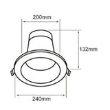 LÁMPARA EMPOTRABLE LED TECNOLITE ATIK IV SMART 20W LUZ BLANCA DINÁMICA ATENUABLE COMPATIBLE CON APP MÓVIL Y ASISTENTES DE VOZ ***HAE2025***