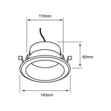 LAMPARA EMPOTRABLE DOWNLIGHT LED 20 W LUZ NEUTRA ANTIDESLUMBRANTE NO ATENUABLE 20YDLED015MV40N