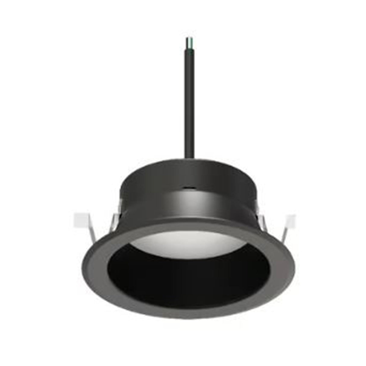 LUMINARIO INT. EMPOT. TECHO 20W/100-277V. 6500K NEGRO L.D. KAMUY