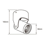 LAMPARA INTERIOR LED 20W. ALRIYA II SPOT SOBREPONER LUZ SUAVE CALIDA DIRIGIBLE BLANCO *** EXHIBIDO ***