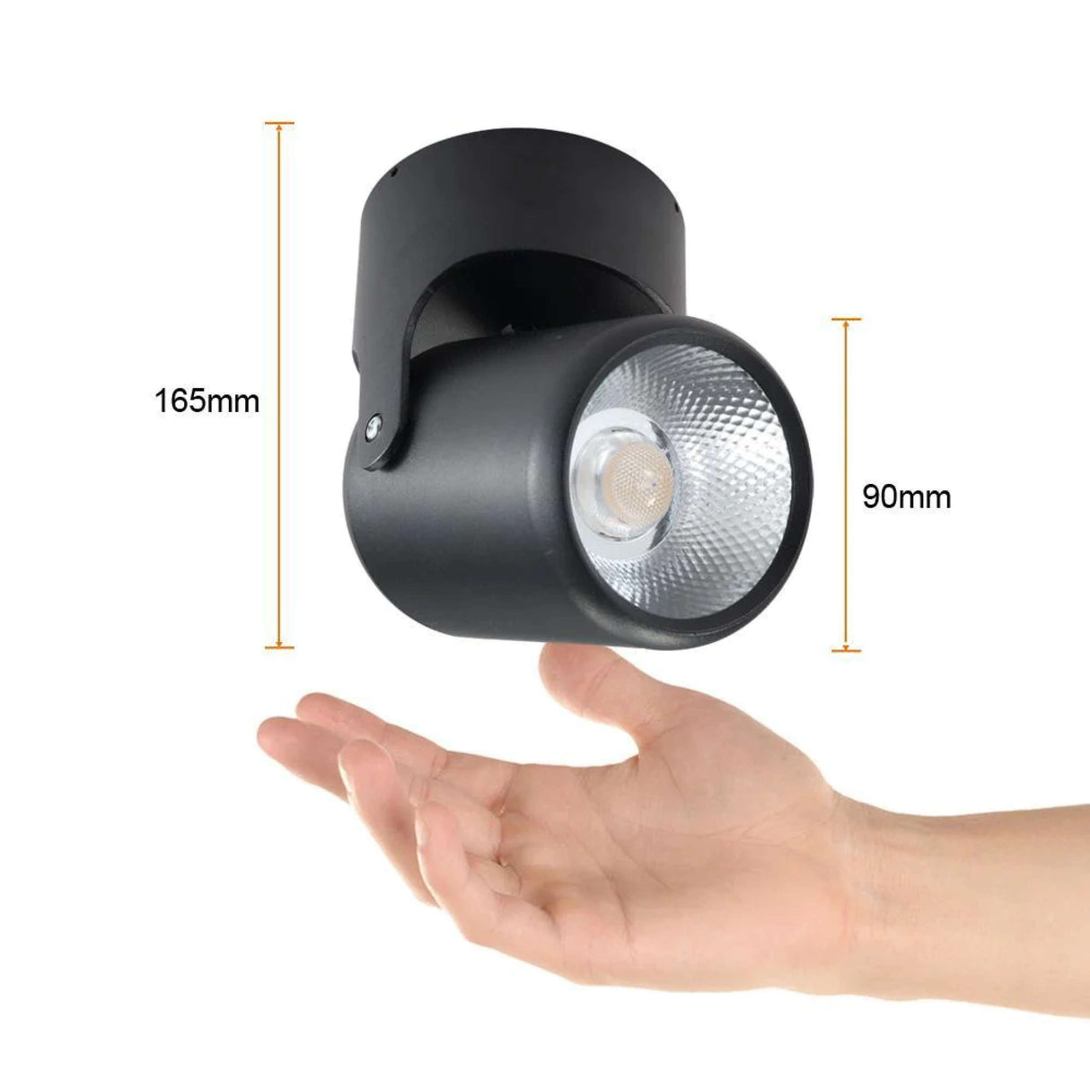 LÁMPARA DE INTERIOR LED TECNOLITE ALRIYA II SPOT PARA SOBREPONER 20W LUZ SUAVE CÁLIDA DIRIGIBLE NEGRO *** EXHIBIDO ***