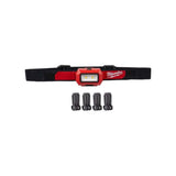 LINTERNA PARA CASCO / CABEZA 300 LUMENES 4 CLIPS PARA CASCO 3 BATERIAS AAA MILWAUKEE