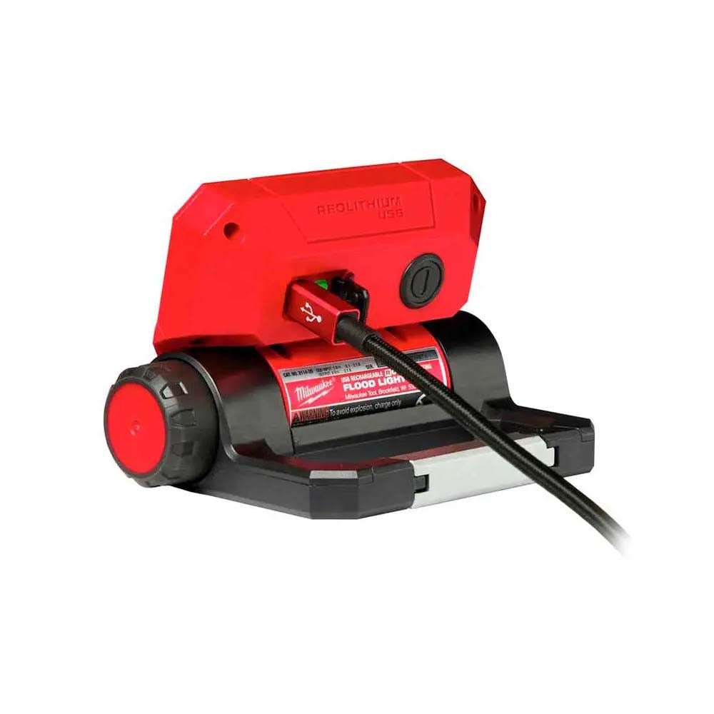 REFLECTOR 550 LUMENES RECARGABLE USB REDLITHIUM BATERIA USB REDLITHIUM CABLE USB MILWAUKEE