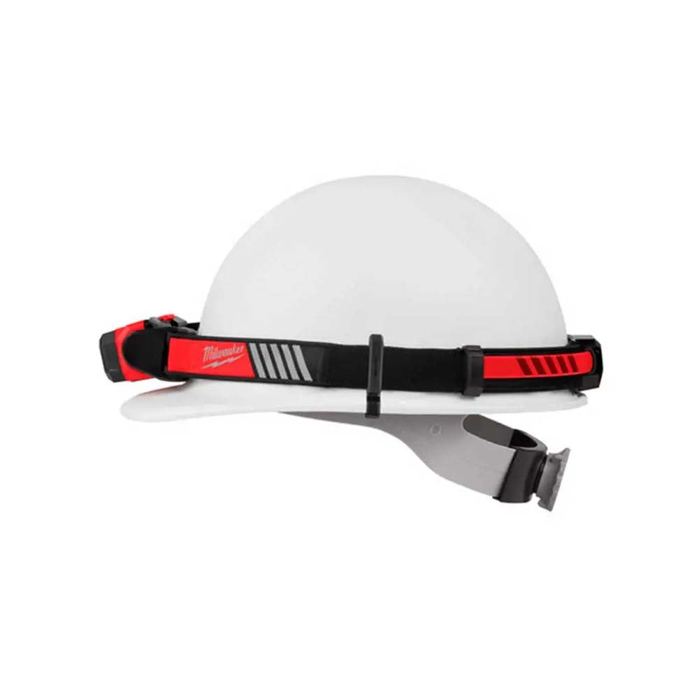 LINTERNA PARA CASCO BEACON 600 LUMENES RECARGABLE USB REDLITHIUM BATERIA USB REDLITHIUM CABLE USB C 4 GANCHOS UNIVERSALES PARA CASCO MILWAUKEE